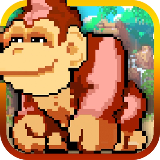 Pixel Monkey - Monkeys Jump, Battle, and Duck under Obstacles in Jungle Temple